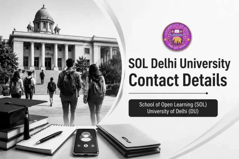 SOL Delhi University Contact Details