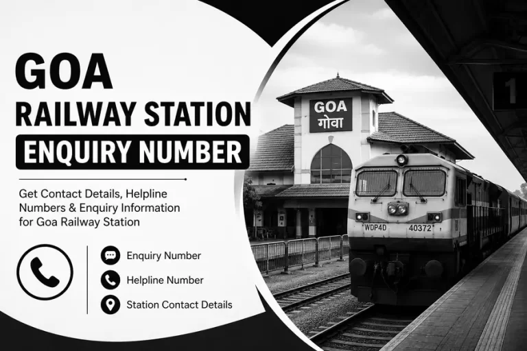 Goa Railway Station Enquiry Number
